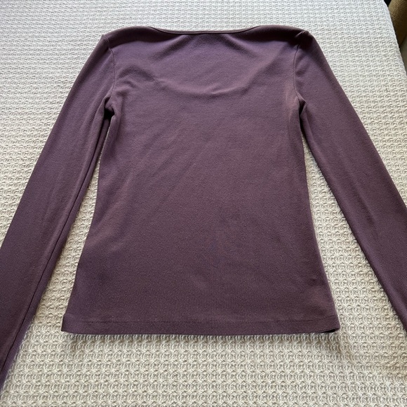 American Giant Stretch Luxe Rib Long sleeve Square neck women’s size XS - Picture 2 of 3